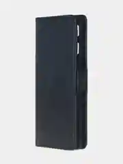 Угольный чехол-книжка для Infinix Note 40 Pro (4G) из высококачественной искусственной кожи
