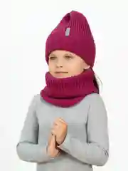 Шапка и снуд, комплект демисезонный, Arctic kids