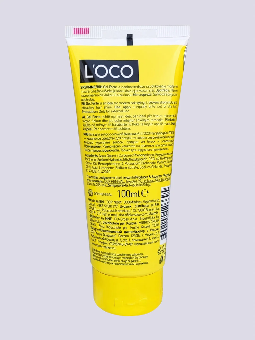 Гель для укладки LOCO с Д-пантенолом, 100 мл