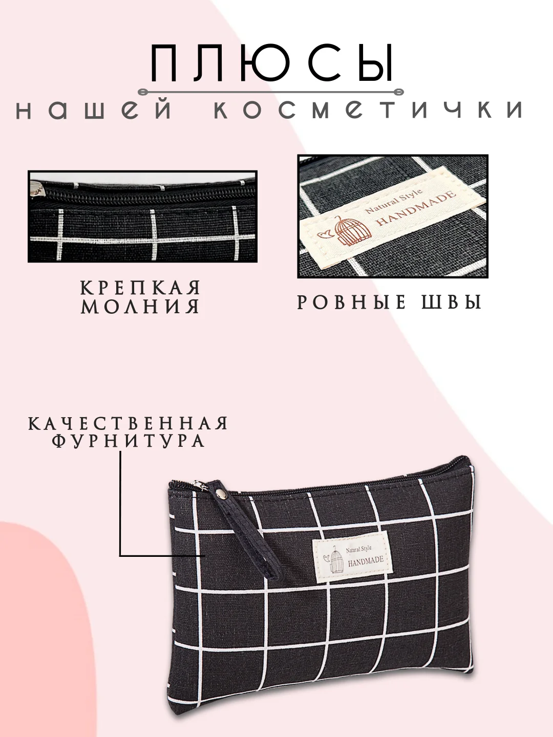 Синий косметичка женская, несессер женский, косметичка органайзер, бьюти кейс для косметики