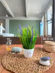 Фиолетовый искусственные цветы для декора в кашпо