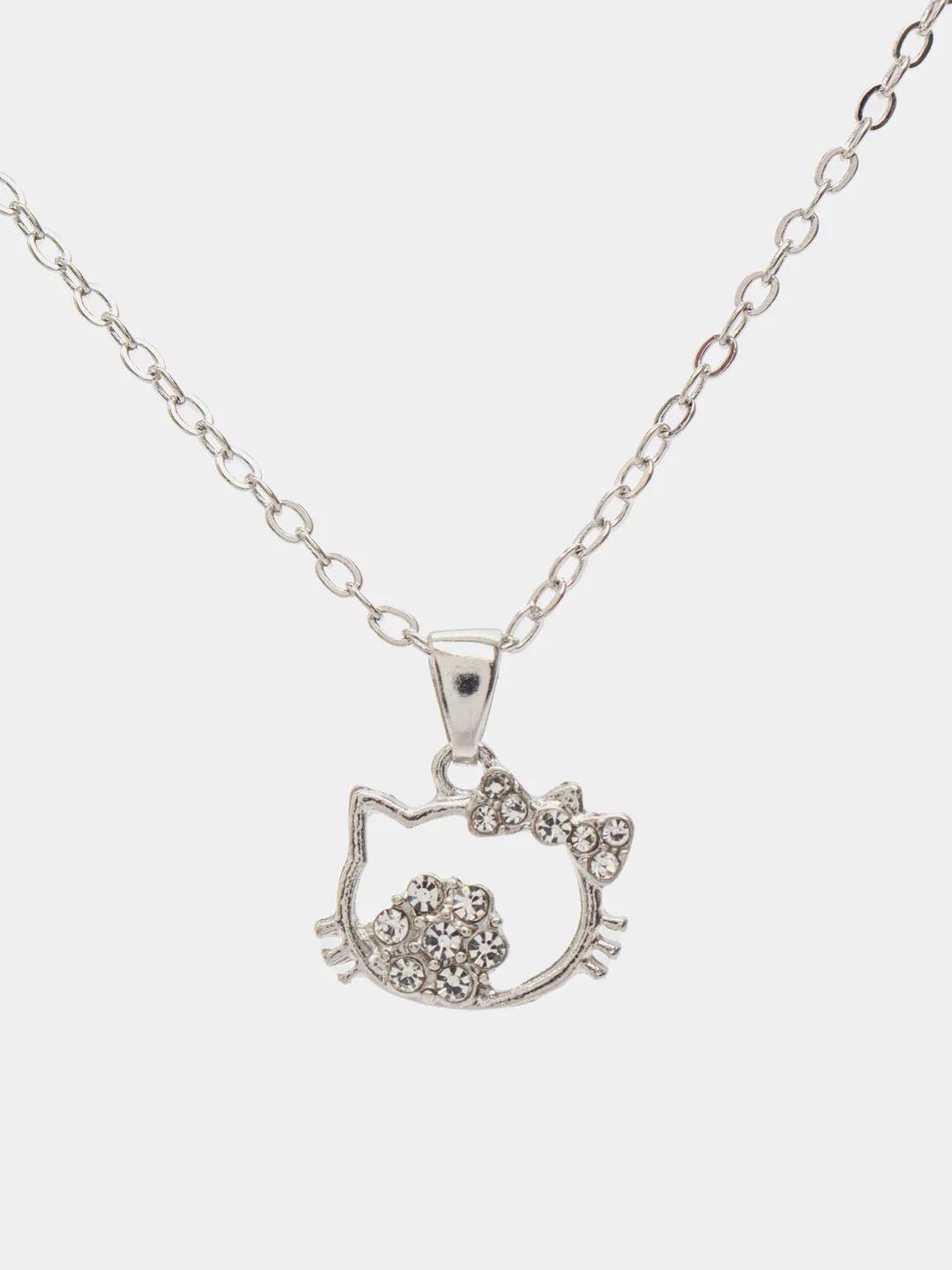 Вишнёвый подвеска детская на шею аниме Hello Kitty. Цепочка с подвеской женская. Куроми, Kuromi