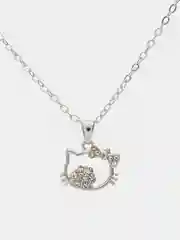 Вишнёвый подвеска детская на шею аниме Hello Kitty. Цепочка с подвеской женская. Куроми, Kuromi