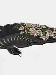 Угольный веер ручной складной