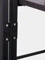 Стеллаж BRABIX "Smart SH-007", 605х295х1193 мм, ЛОФТ, трапеция, складной, металл/ЛДСП ясень, каркас черный, 641873