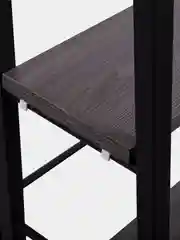 Стеллаж BRABIX "Smart SH-007", 605х295х1193 мм, ЛОФТ, трапеция, складной, металл/ЛДСП ясень, каркас черный, 641873