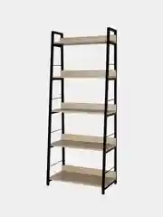 Стеллаж на металлокаркасе BRABIX "LOFT SH-003", 600х350х1500 мм, 5 полок, цвет дуб натуральный, 641236