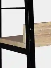 Стеллаж на металлокаркасе BRABIX "LOFT SH-003", 600х350х1500 мм, 5 полок, цвет дуб натуральный, 641236