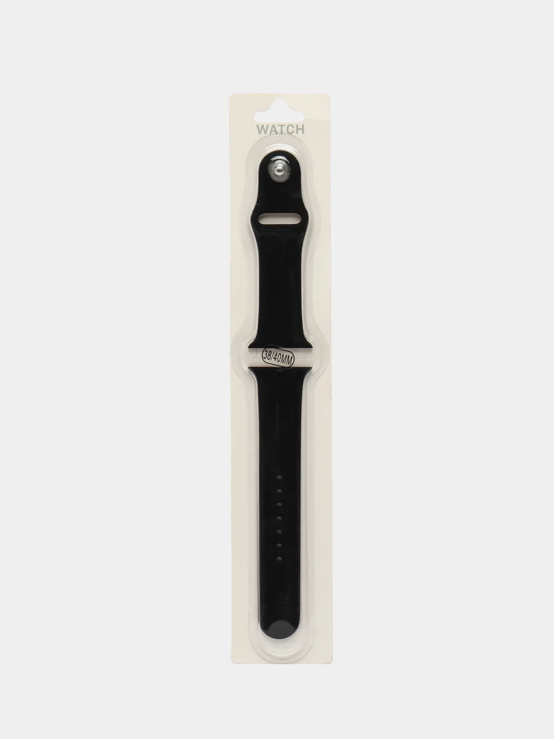 Черный силиконовый ремешок для Apple Watch 38/40 mm