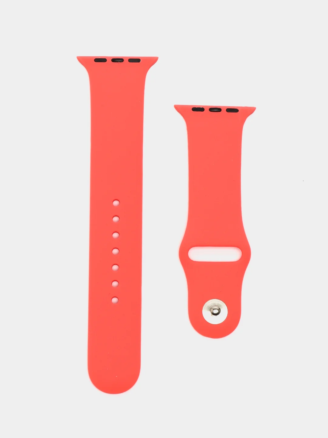 Кораллово-розовый силиконовый ремешок для Apple Watch 38/40 mm