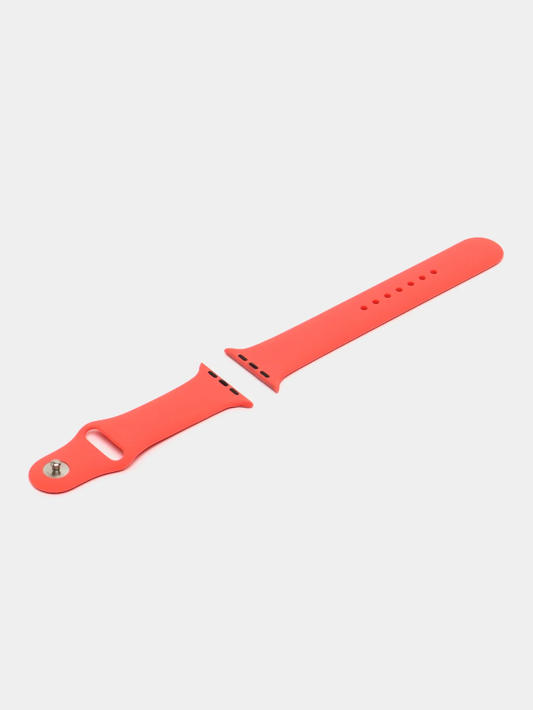 Кораллово-розовый силиконовый ремешок для Apple Watch 38/40 mm