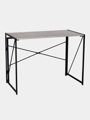 Стол на металлокаркасе BRABIX "LOFT CD-002", 1000х500х750 мм, складной, цвет дуб антик, 641213