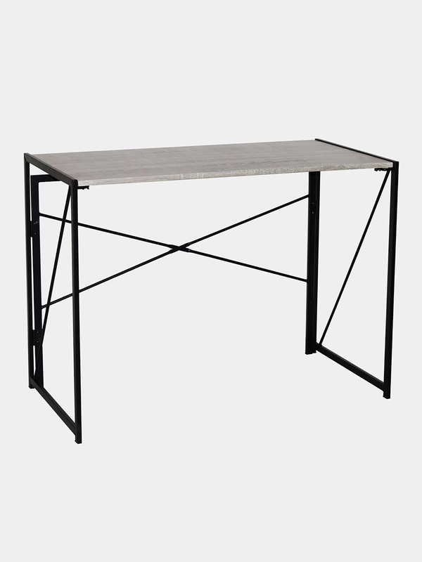 Стол на металлокаркасе BRABIX "LOFT CD-002", 1000х500х750 мм, складной, цвет дуб антик, 641213