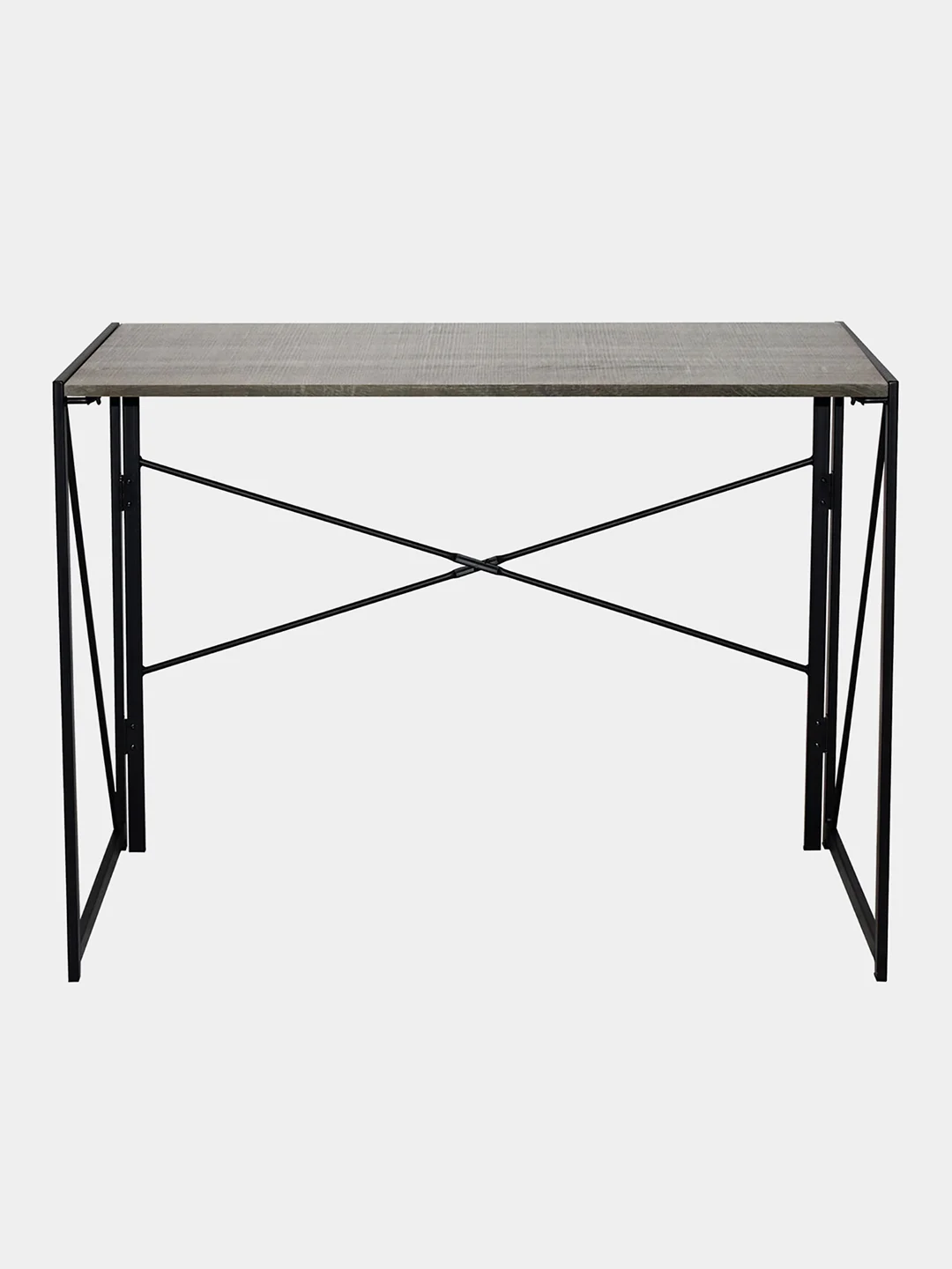Стол на металлокаркасе BRABIX "LOFT CD-002", 1000х500х750 мм, складной, цвет дуб антик, 641213