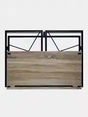 Стол на металлокаркасе BRABIX "LOFT CD-002", 1000х500х750 мм, складной, цвет дуб антик, 641213