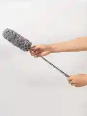 Синий пипидастр для пыли с телескопической ручкой из микрофибры