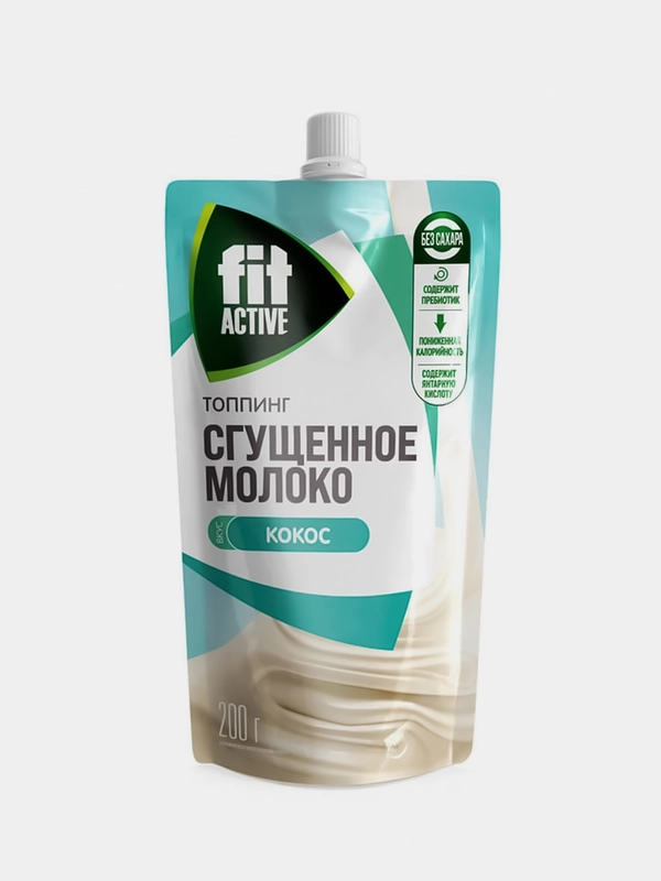 Топпинг FitParad "Сгущенное молоко", кокос, 200 г