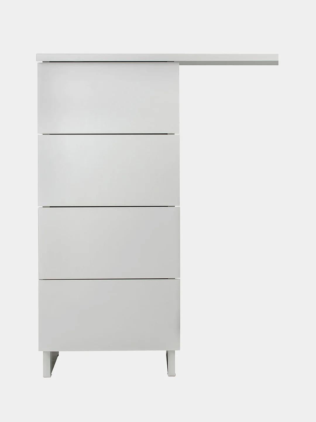 Стол письменный/компьютерный BRABIX "Scandi CD-016", 1100х500х750 мм, 4 ящика, белый, 641891