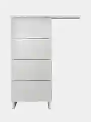 Стол письменный/компьютерный BRABIX "Scandi CD-016", 1100х500х750 мм, 4 ящика, белый, 641891