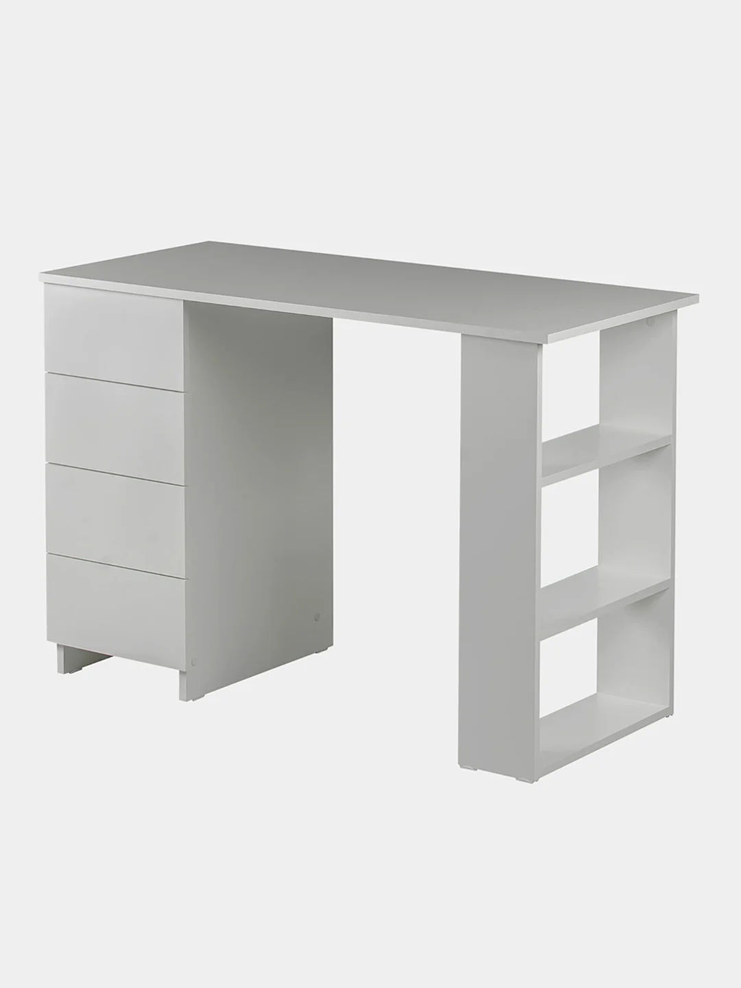 Стол письменный/компьютерный BRABIX "Scandi CD-016", 1100х500х750 мм, 4 ящика, белый, 641891