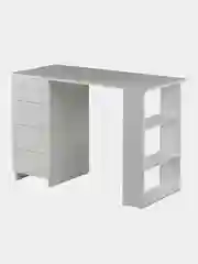 Стол письменный/компьютерный BRABIX "Scandi CD-016", 1100х500х750 мм, 4 ящика, белый, 641891