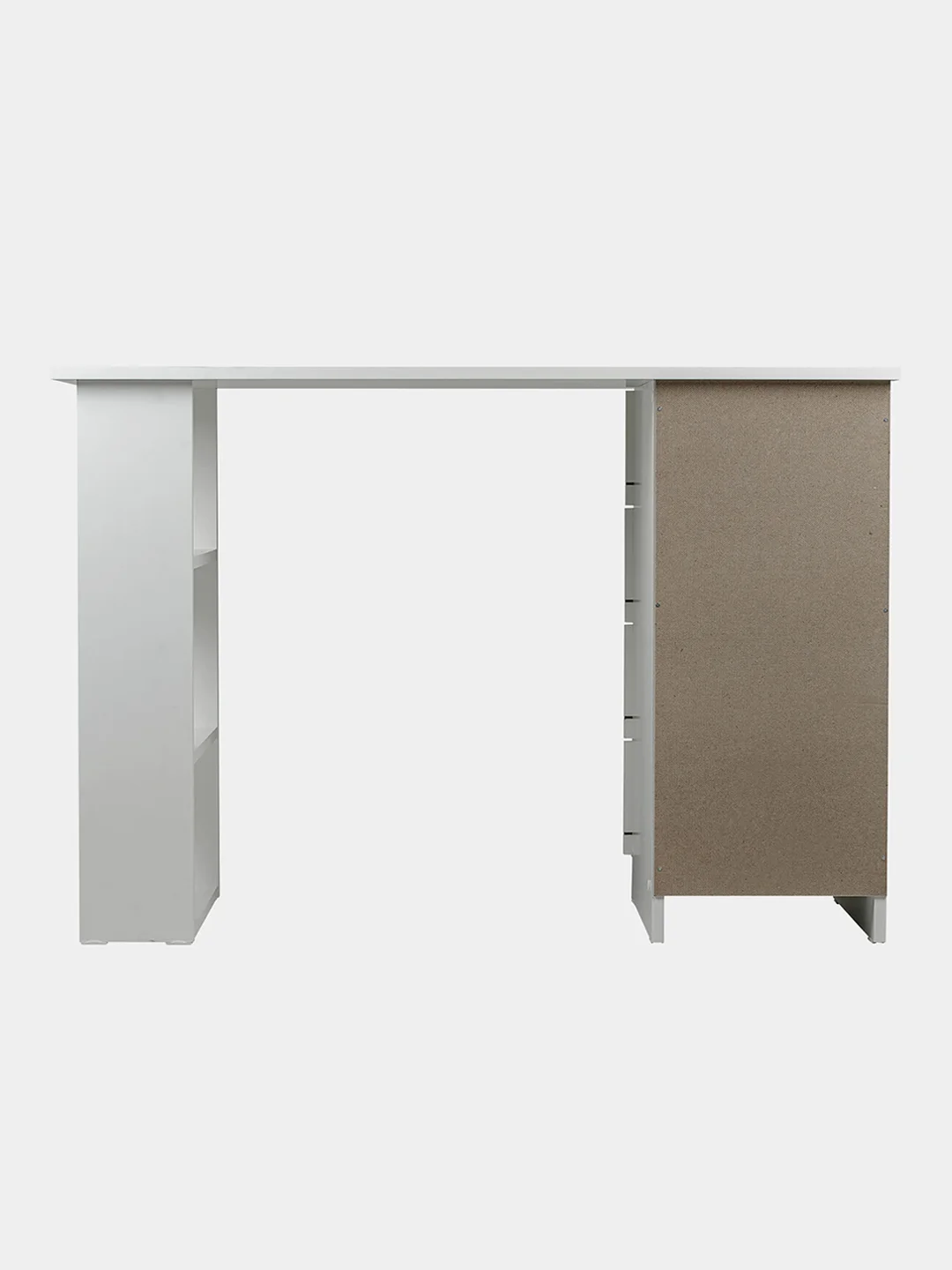 Стол письменный/компьютерный BRABIX "Scandi CD-016", 1100х500х750 мм, 4 ящика, белый, 641891