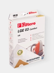 Мешки-пылесборники Filtero LGE 03 Comfort для пылесосов LG, синтетические, 4 штуки