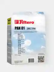 Мешки-пылесборники Filtero PAN 01 Экстра для пылесосов Panasonic, синтетические, 4 штуки