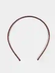 Бордовый ободок простой тонкий с покрытием soft touch