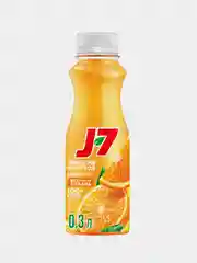 Сок J7 100% апельсиновый с мякотью, 0,3л