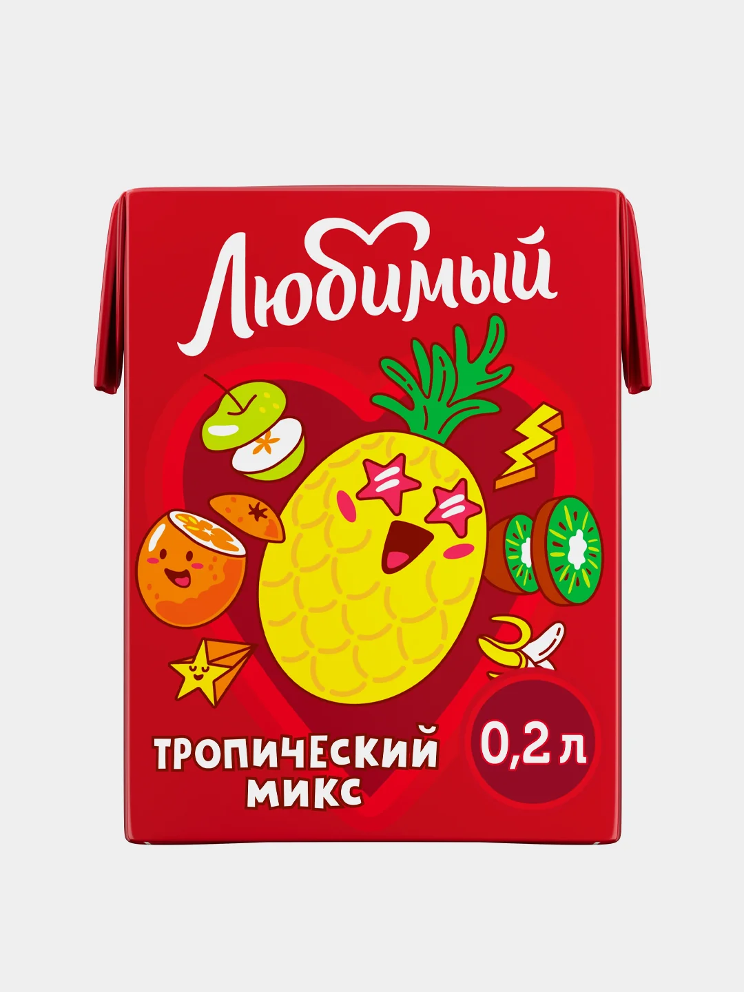 Напиток мультифруктовый Любимый "Тропический Микс", 0,2л