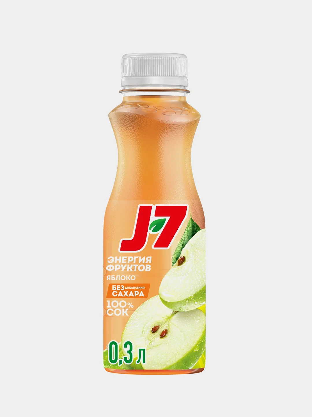 Сок J7 100% яблочный, осветленный, 0,3л