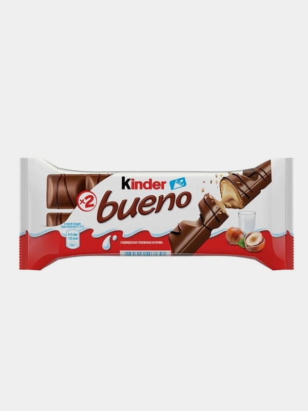 Вафли Kinder Bueno, 43г, 10шт