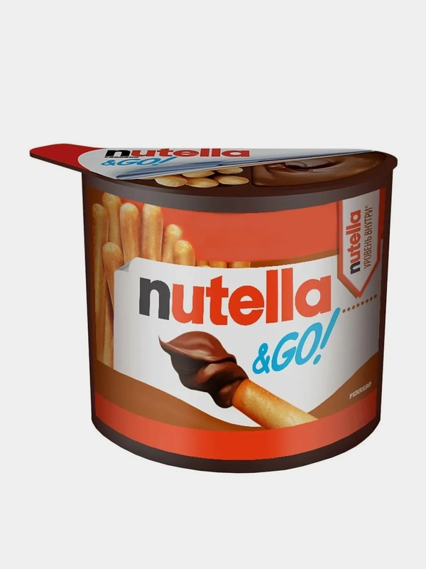Паста Nutella & Go ореховая с хлебными палочками, 52г, 6шт