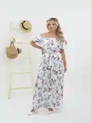 Белый комбинезон женский 50-56