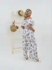 Белый комбинезон женский 50-56