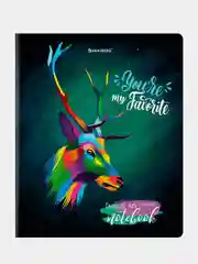 Тетрадь BRAUBERG "Animals Pop-Art", А5, клетка, матовая ламинация, 2 штуки по 48 листов