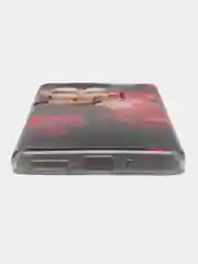 Кораллово-розовый чехол на OnePlus Ace 3/12R / Ван Плас Асе 3/12R прозрачный, с рисунком, защита камеры