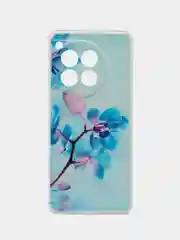 Лазурный чехол на OnePlus Ace 3/12R / Ван Плас Асе 3/12R прозрачный, с рисунком, защита камеры