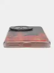 Оранжевый чехол на OnePlus Ace 3/12R / Ван Плас Асе 3/12R прозрачный, с рисунком, защита камеры