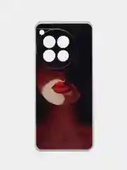 Фиолетовый чехол на OnePlus Ace 3/12R / Ван Плас Асе 3/12R прозрачный, с рисунком, защита камеры