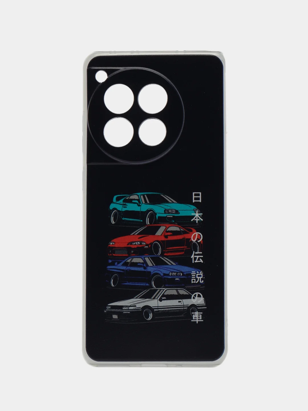 Хром чехол на OnePlus Ace 3/12R / Ван Плас Асе 3/12R прозрачный, с рисунком, защита камеры