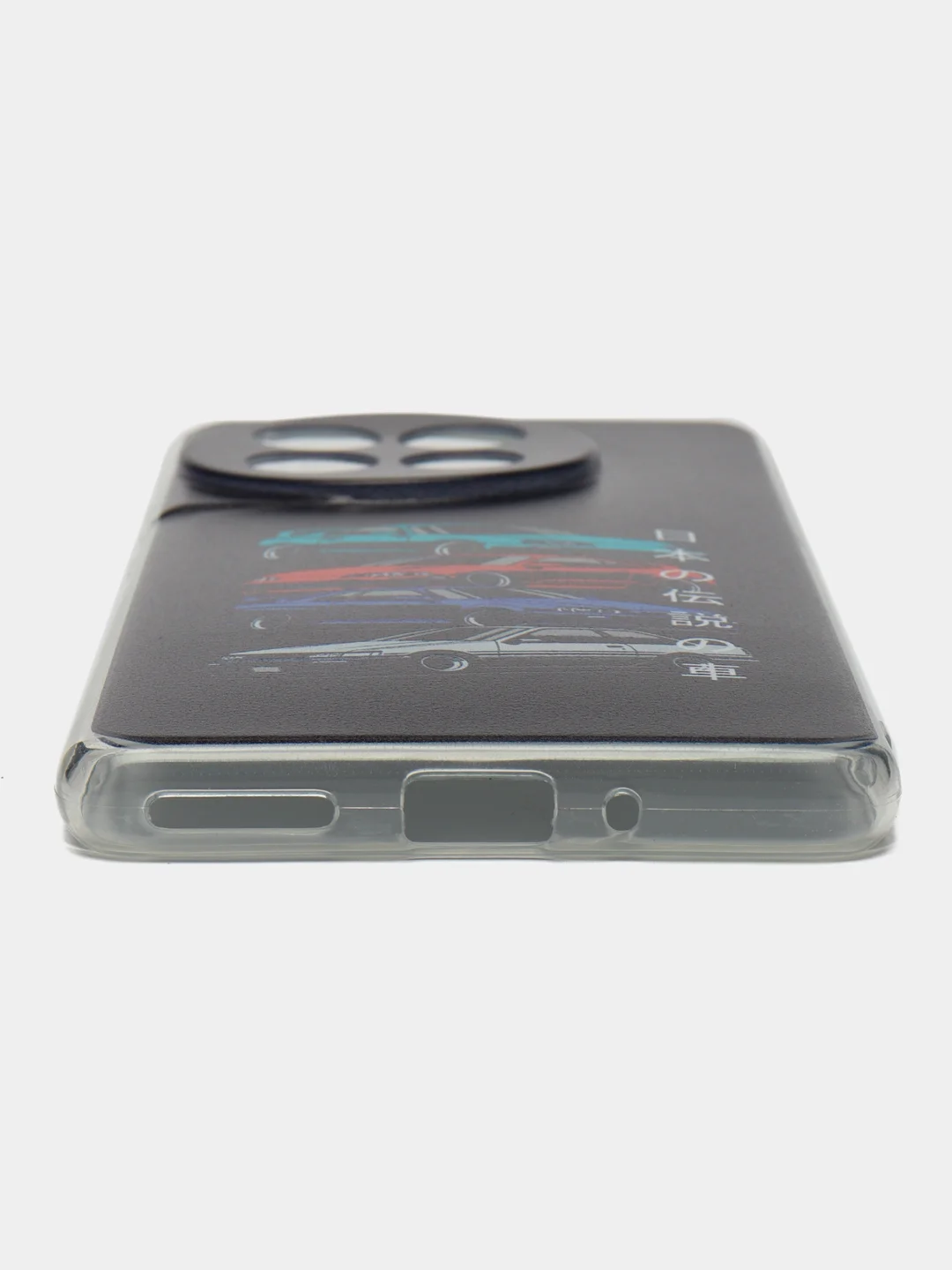 Хром чехол на OnePlus Ace 3/12R / Ван Плас Асе 3/12R прозрачный, с рисунком, защита камеры