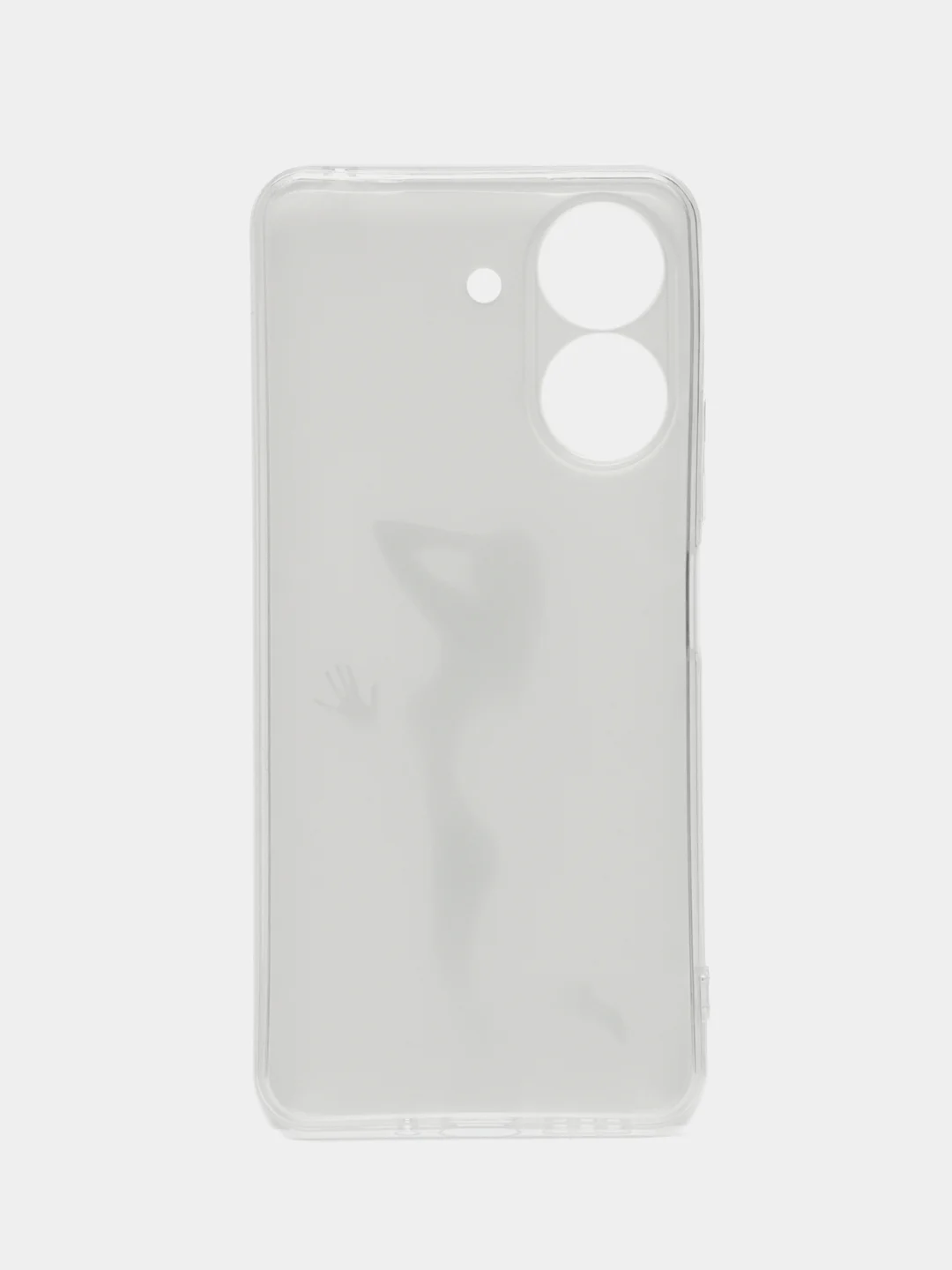 Серый меланж чехол на Xiaomi Redmi 13C/Poco C65 / Сяоми Редми 13C/Поко С65 прозрачный, защита камеры