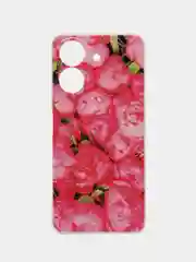 Фуксия чехол на Xiaomi Redmi 13C/Poco C65 / Сяоми Редми 13C/Поко С65 прозрачный, защита камеры