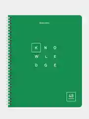 Тетрадь BRAUBERG "Knowledge", А5, гребень, клетка, 48 листов