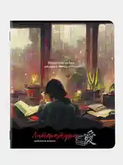 Тетрадь предметная BRAUBERG ANIME GIRLS, по литературе, линия, 48 листов