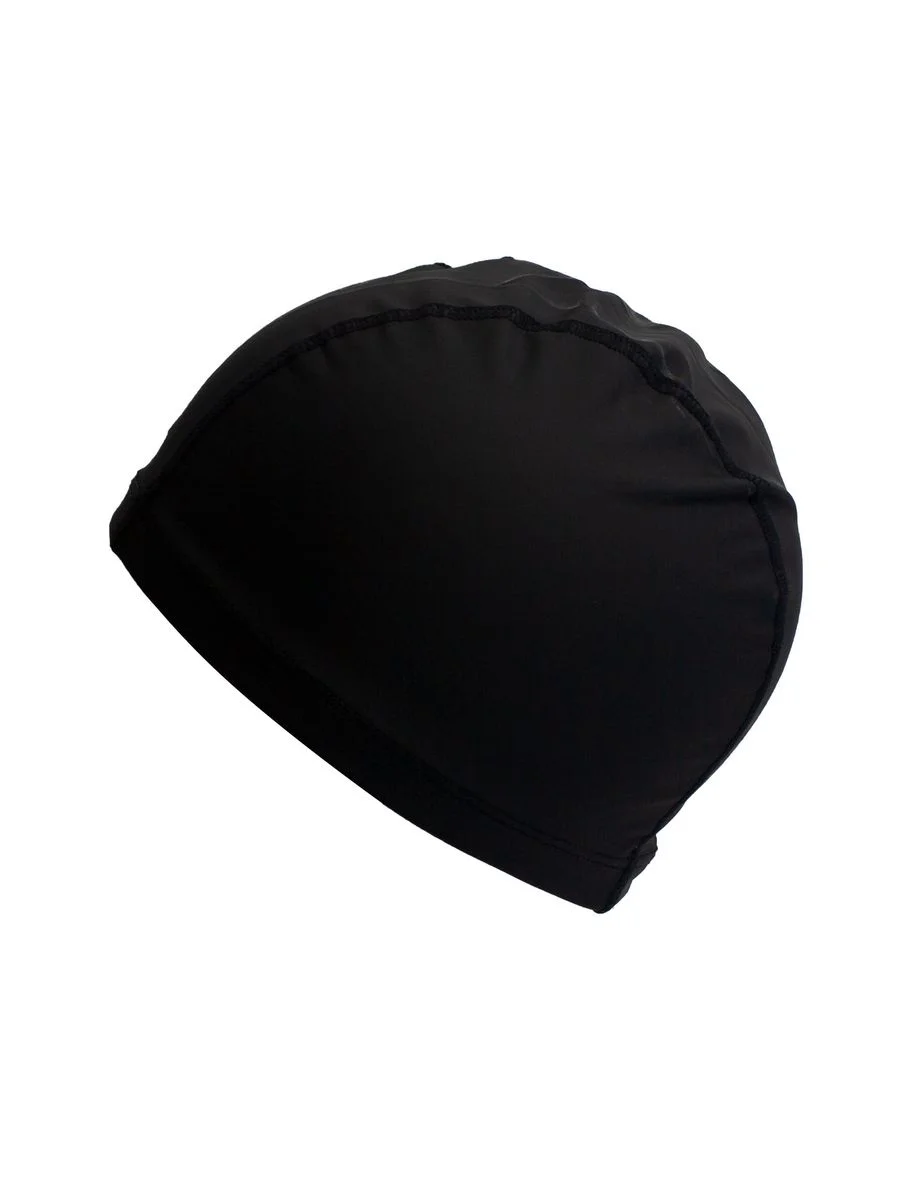 Черный шапочка для плавания PU-35