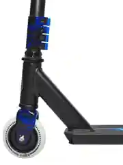 Синий самокат трюковый FLY BLUE светящиеся в темноте колеса