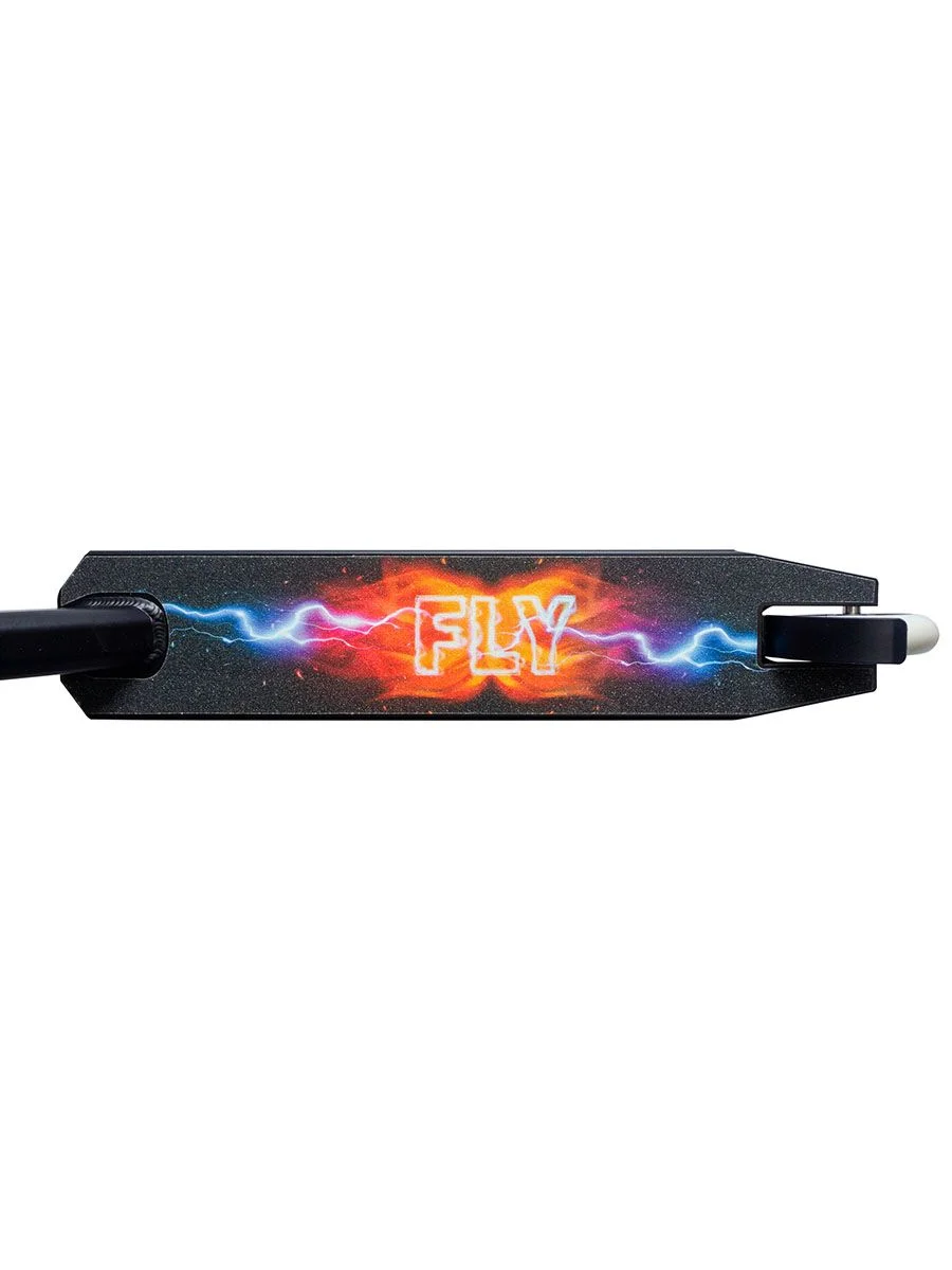 Красный самокат трюковый FLY RED светящиеся в темноте колеса